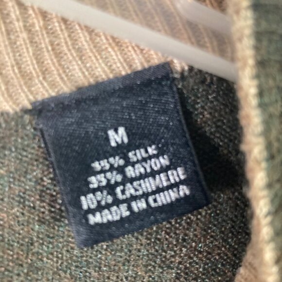 Mens Blake & Manley Argyle Silk Rayon Cashmere Sweater  M - Picture 7 of 7